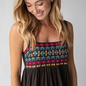 Natural Life Tricia Embroidered Tank NWT